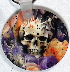Skull Round Key Chain