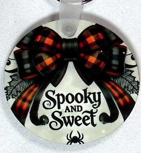 Spooky Sweet Round Key Chain