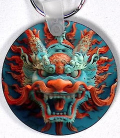 Dragon Round Key Chain