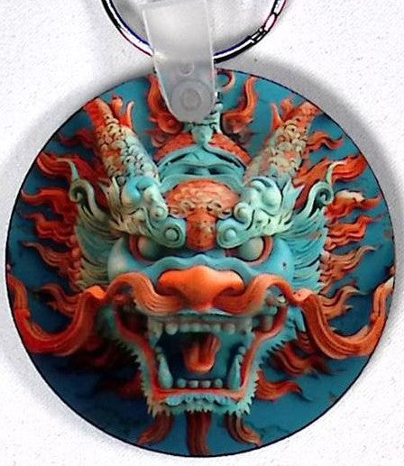 Dragon Round Key Chain