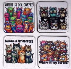 Abstract Square Table Coaster - 0004 product photo