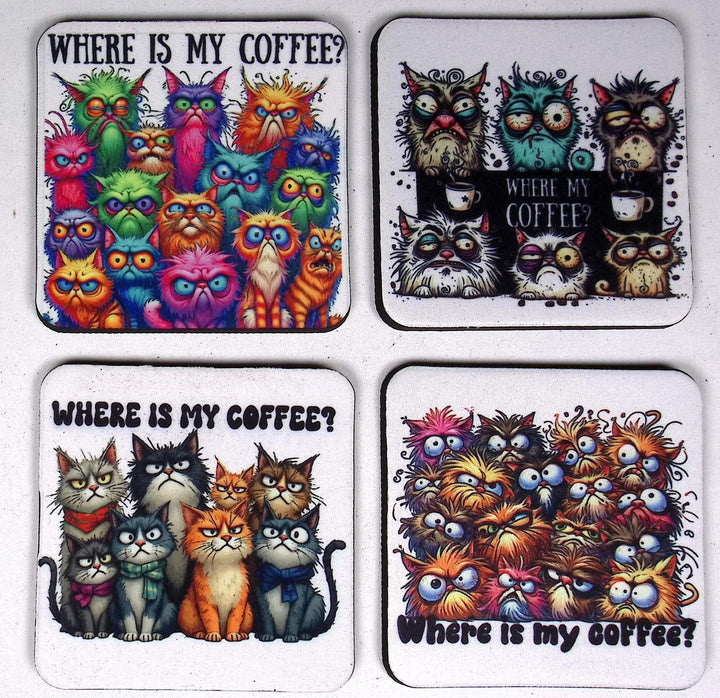 Abstract Square Table Coaster - 0004 product photo