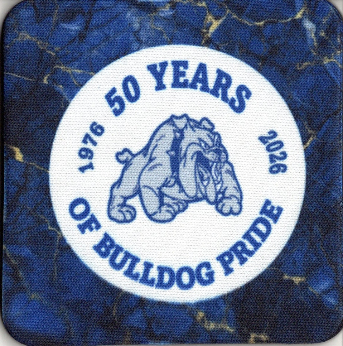 Class of 1976 Bulldog Reunion Square Coasters