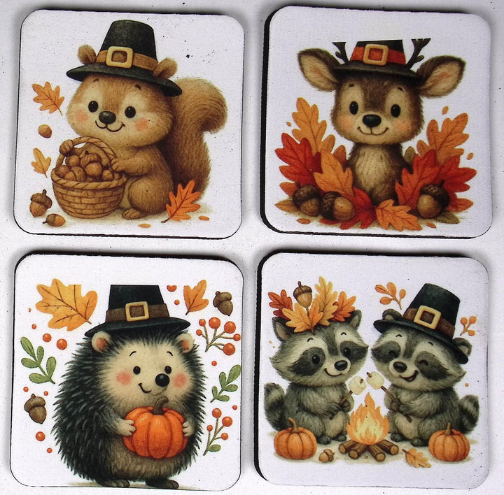 Thanksgiving Square Table Coaster - 0002 product photo