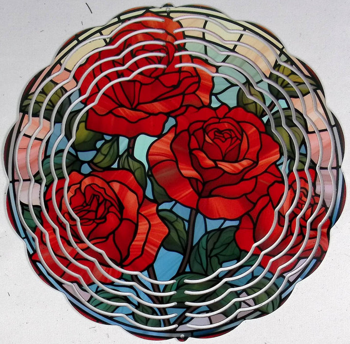 Floral Eight Inch Wind Spinner - 0001 product photo