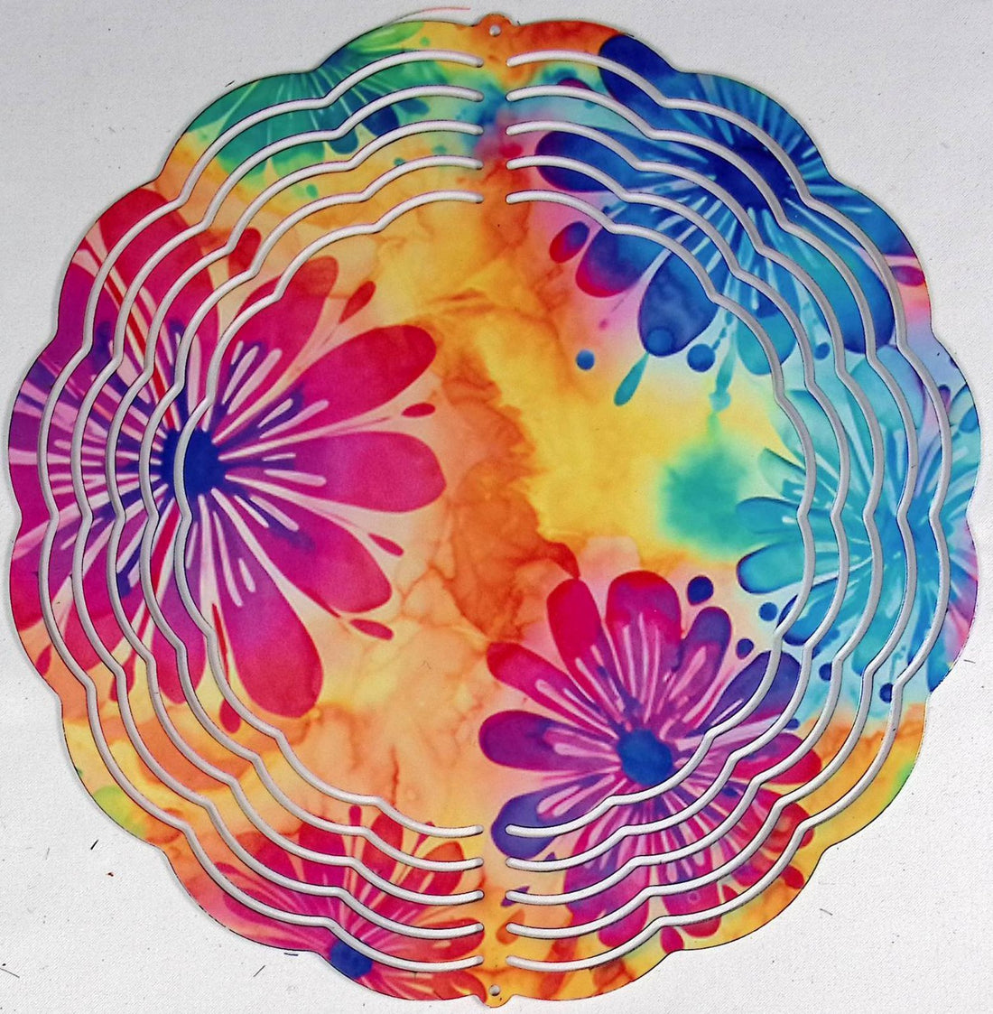 Floral Eight Inch Wind Spinner - 0008 product photo